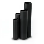 HDPE Pipes SDR 5 Outside Diameter 250 mm Thickness 50.1 mm Black
