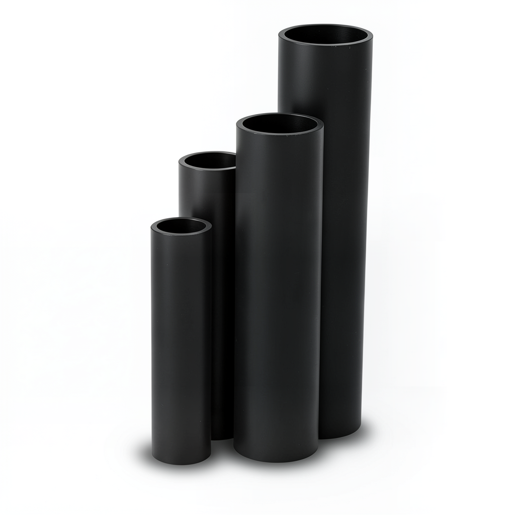 HDPE Pipes SDR 5 Outside Diameter 250 mm Thickness 50.1 mm Black