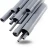 مواسير UPVC EPC 80 مقاس 3 إنش سمك 7.62 مم لون رمادي - Image 1