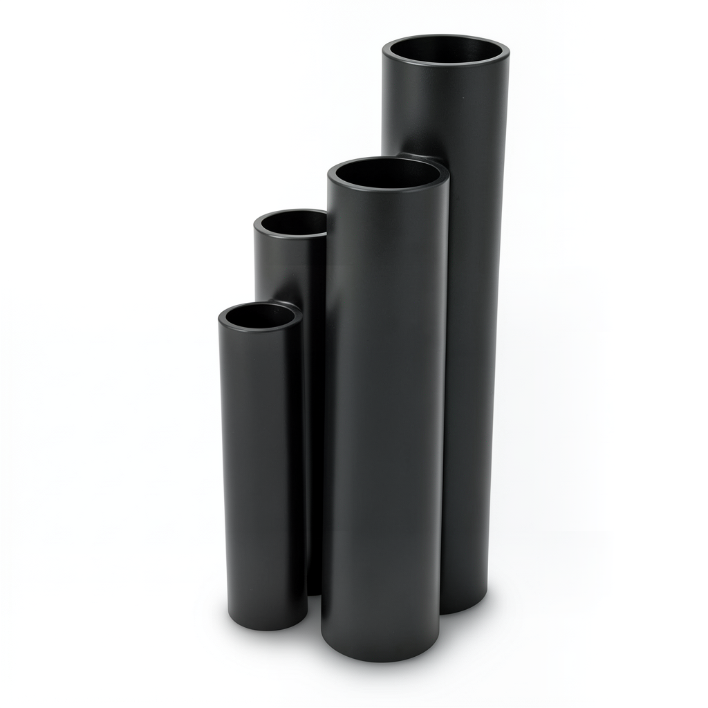 HDPE Pipes 16 Bar Pressure 75 mm Diameter 10.3 mm Thickness Black