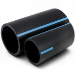 مواسير HDPE الوطني لشبكات المياه ذات الضغط العالي  ضغط 6 بار قطر خارجي 140 مم سمك 4.1 مم لون اسود
