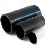 مواسير HDPE الوطني لشبكات المياه ذات الضغط العالي  ضغط 6 بار قطر خارجي 450 مم سمك 13.2 مم لون اسود