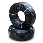 Irrigation System HDPE Pipes PE 80 Pressure 16 Bar 110 mm OD 12.3 mm Thickness Black