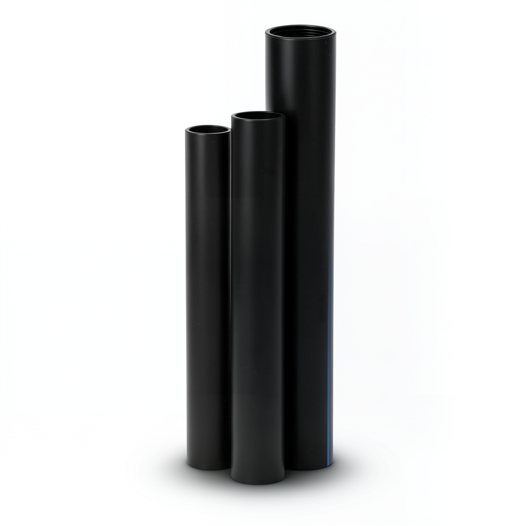 أنابيب HDPE نسبة الأبعاد القياسية 5 قطر خارجي 110 مم سمك 22.1 مم لون أسود