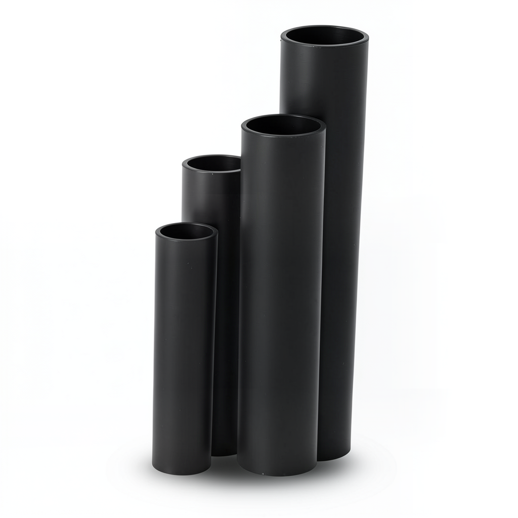 أنابيب HDPE SDR 5 قطر خارجي 180 مم سمك 36.1 مم لون أسود