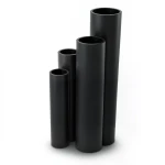 HDPE Pipes SDR 5 Outside Diameter 200 mm Thickness 40.1 mm Black