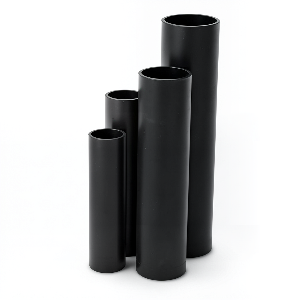 HDPE Pipes SDR 5 Outside Diameter 250 mm Thickness 50.1 mm Black