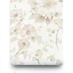 Floral Wallpaper Light Beige 10m x 0.53m, Model 10051-31
