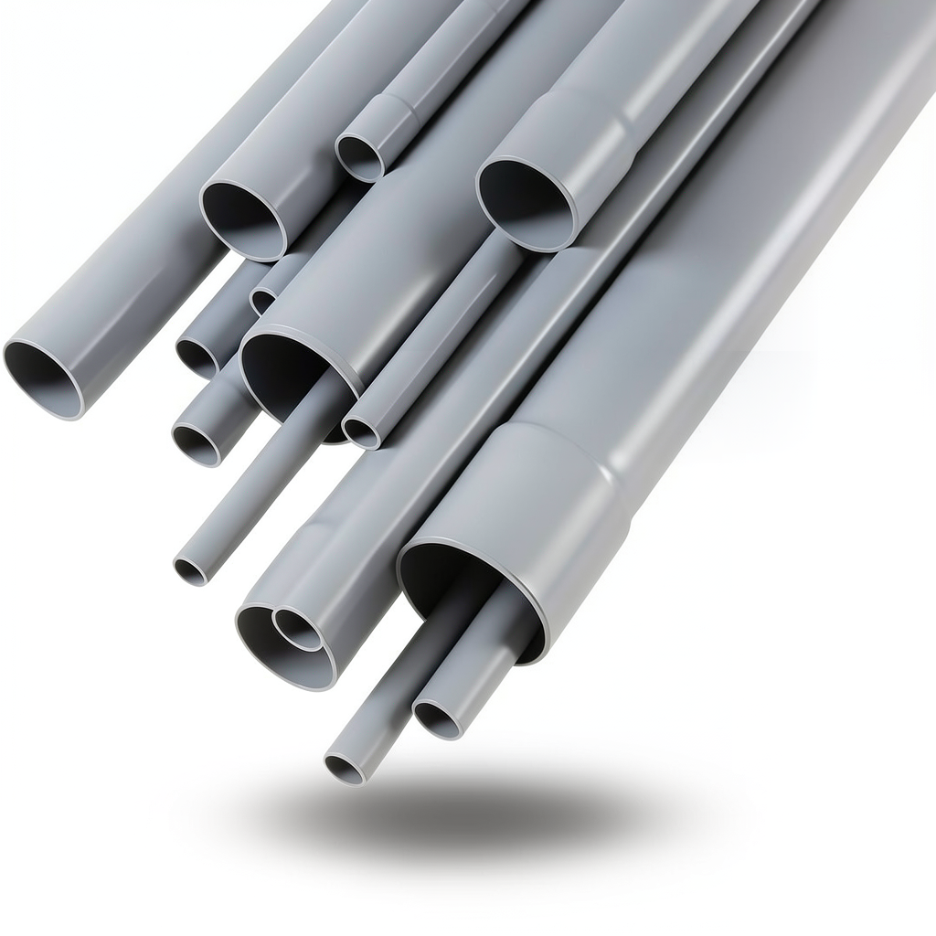 UPVC Pipes EPC 80 5 Inch Size Thickness 9.52 mm Gray Color