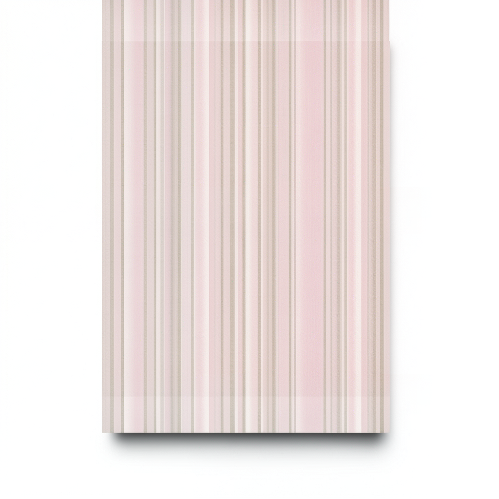 Striped Wallpaper Pink with Beige, 10m x 0.53m, Model 10048-05