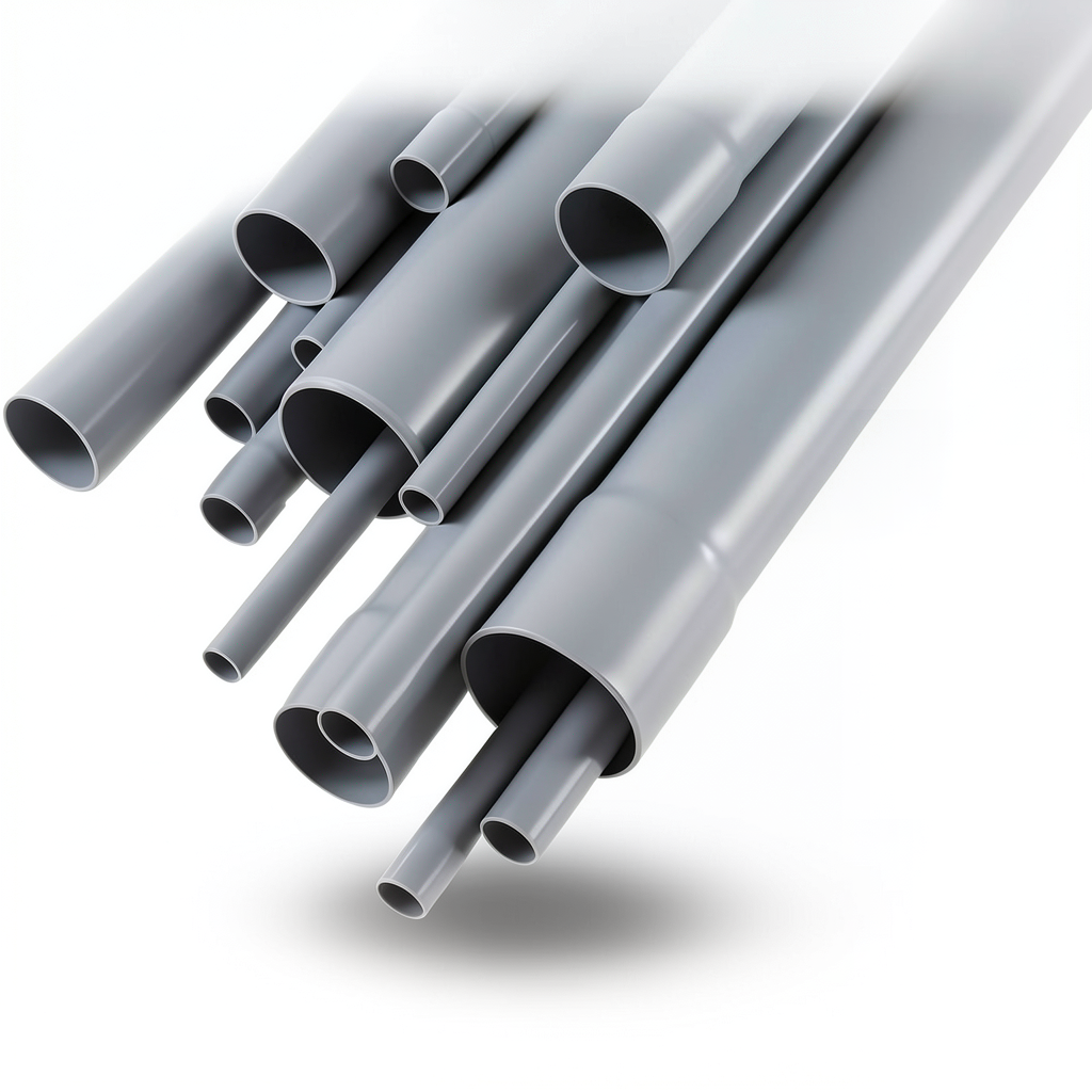 UPVC Pipes EPC 80 6 Inch Size 10.97 mm Thickness Gray