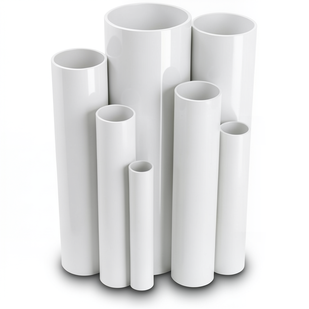 مواسير UPVC ضغط اسمي 6 بار قطر خارجي 560 مم سمك 16.4 مم لون أبيض
