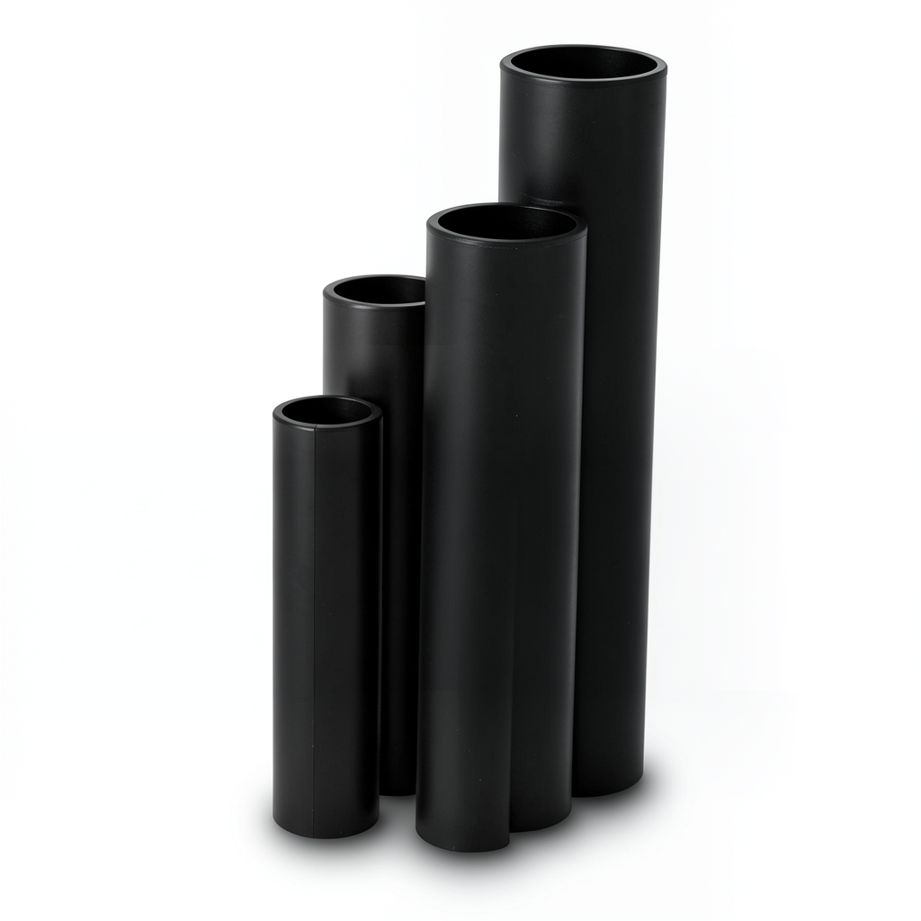 HDPE Pipes SDR 9 Outside Diameter 50 mm Thickness 5.6 mm Black