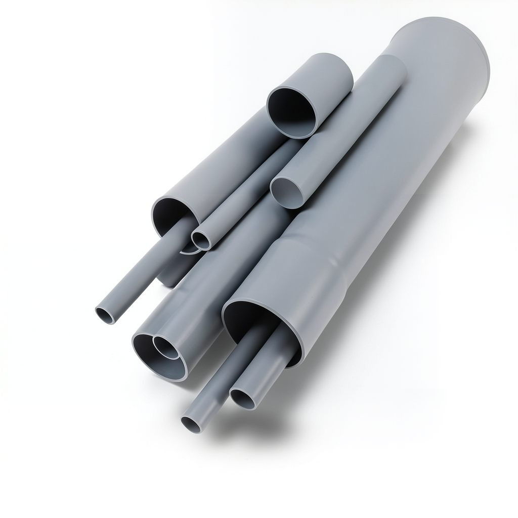 UPVC Pipes Schedule 80 Size 1 Inch Thickness 4.55 mm Gray