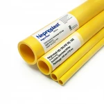 مواسير HDPE نيبروبلاست PE 100 ضغط 20 بار قطر خارجي 160 مم سمك 17.9 مم لون أصفر 