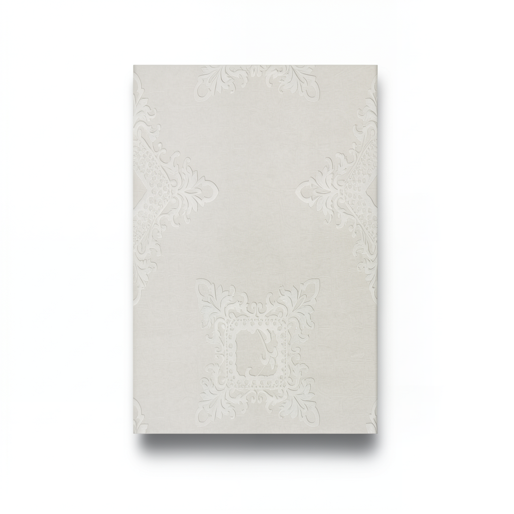 Patterned Wallpaper 10 m x 0.70 m Pale Beige, Model 13033