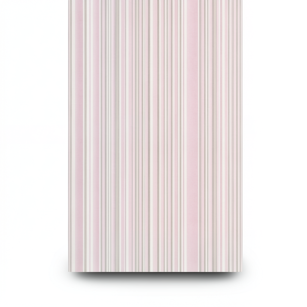 Striped Wallpaper Pink with Beige, 10m x 0.53m, Model 10048-05