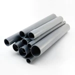 مواسير UPVC جدول 80 مقاس ½ 1 إنش سمك 5.08 مم لون رمادي