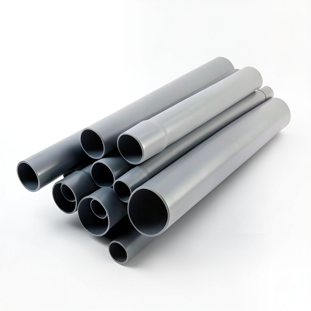 UPVC Pipes Schedule 80 Size 1 ½ Inch Thickness 5.08 mm Gray
