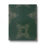 Italian Wallpaper Patterned Design 10m x 0.70m Dark Green