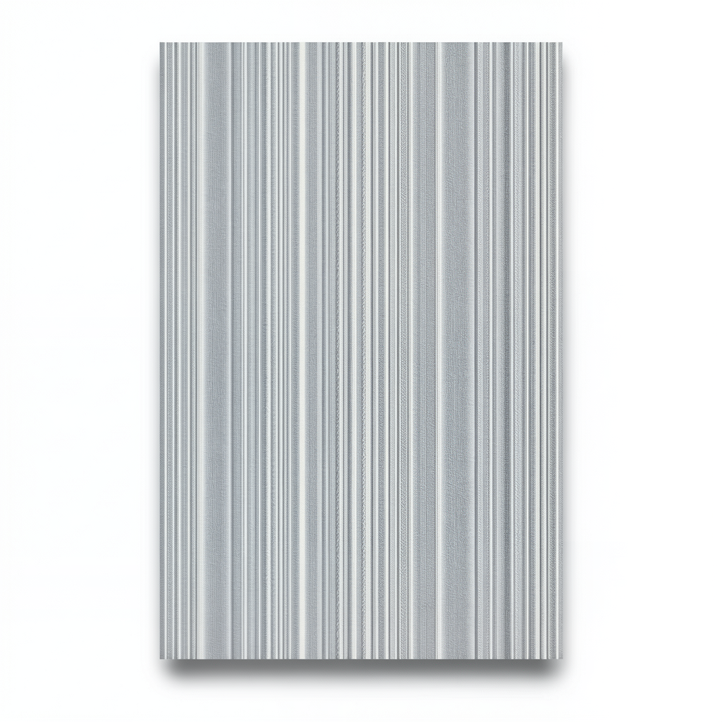 Striped Wallpaper 10m x 0.53m Gray Color, Model 10048-31