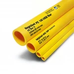Neproplast HDPE Pipes PE 100 Pressure 20 Bar Outside Diameter 200 mm Thickness 22.4 mm Color Yellow