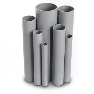 UPVC Pipes Nominal Pressure 4 Bar Outside Diameter 500 mm Thickness 9.8 mm Gray