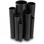 UPVC Pipes 4 Bar Pressure 500 mm Diameter 9.8 mm Thickness Black