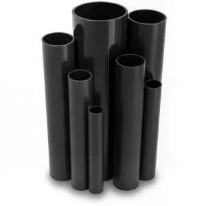 UPVC Pipes 4 Bar Pressure 500 mm Diameter 9.8 mm Thickness Black