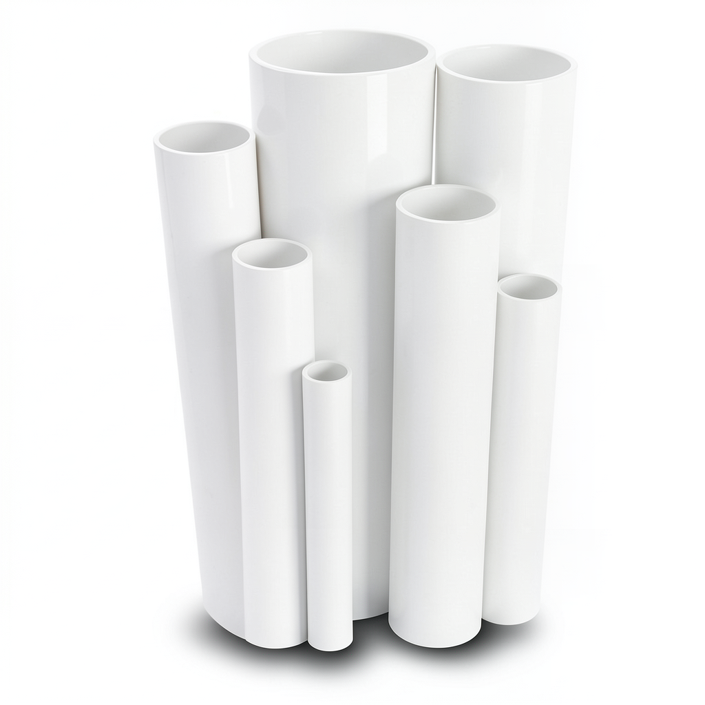 مواسير UPVC ضغط اسمي 10 بار قطر خارجي 560 مم سمك 26.7 مم لون أبيض