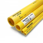 مواسير HDPE نيبروبلاست PE 100 ضغط 20 بار قطر خارجي 250 مم سمك 27.9 مم لون أصفر 