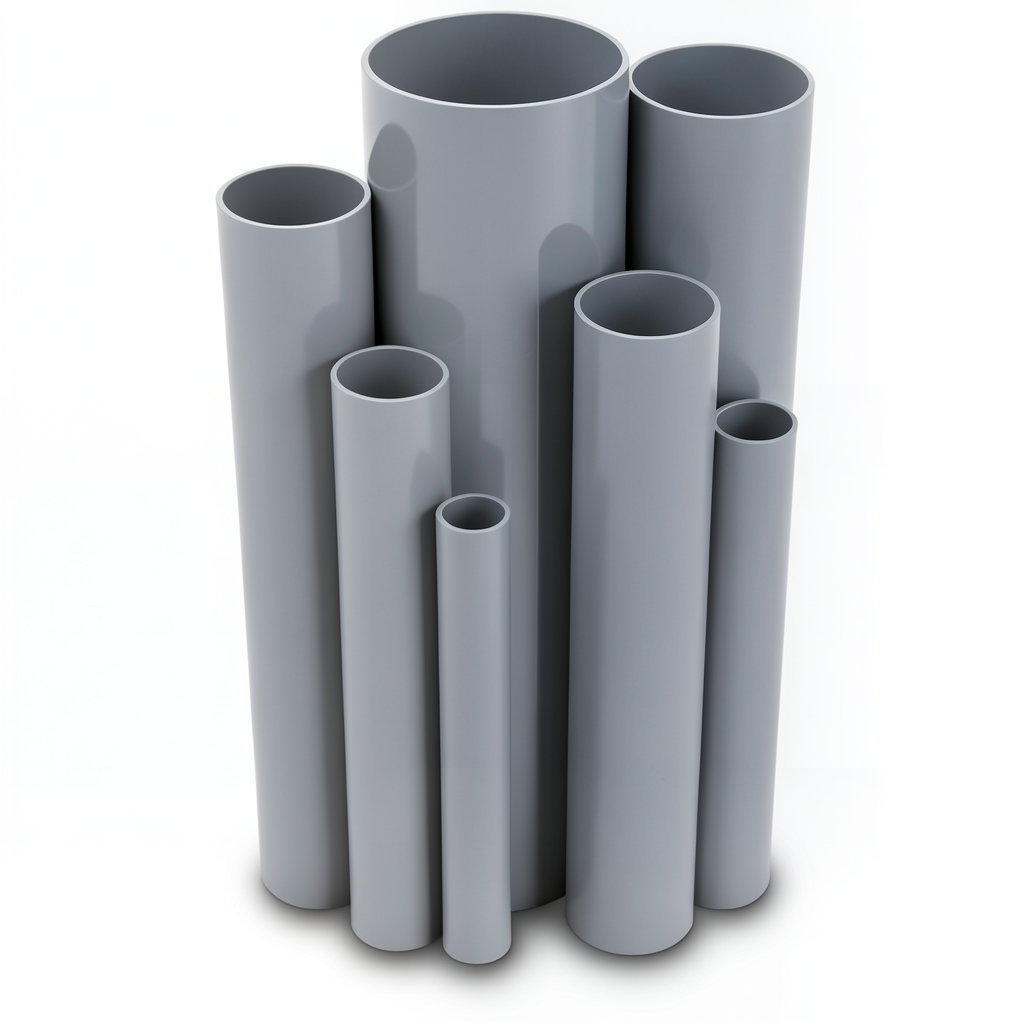 UPVC Pipes Nominal Pressure 4 Bar Outside Diameter 560 mm Thickness 11 mm Gray