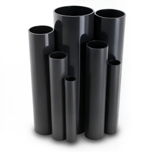 مواسير UPVC ضغط اسمي 6 بار قطر خارجي 500 مم سمك 14.6 مم لون أسود