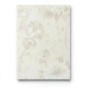 German Floral Wall Covering 10m x 0.53m Pale Beige, Model 10051-14