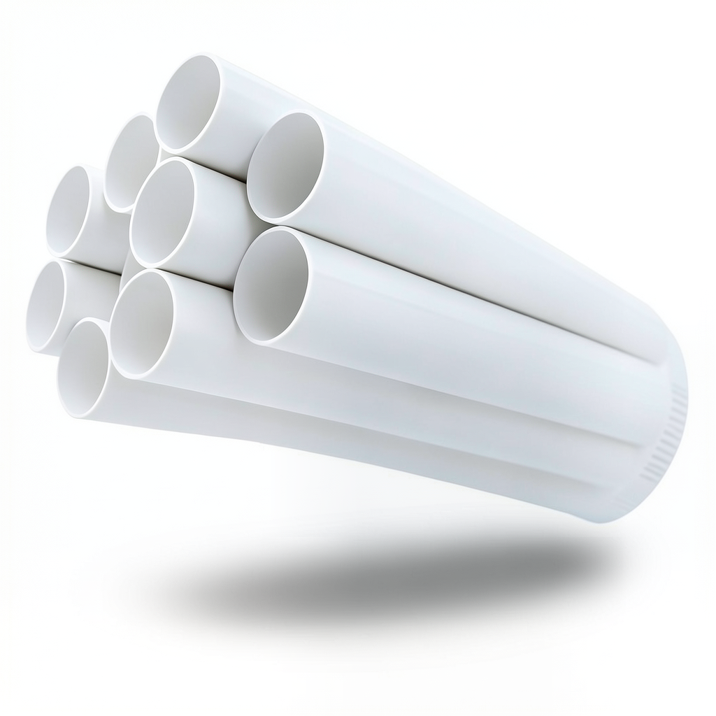 مواسير UPVC جدول 40 مقاس ¼ 1 إنش سمك 3.56 مم لون أبيض