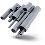 مواسير UPVC EPC 80 مقاس 5 إنش سمك 9.52 مم لون رمادي