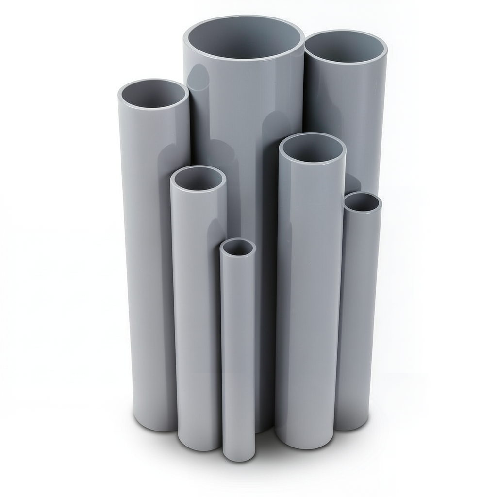UPVC Pipes Nominal Pressure 4 Bar Outside Diameter 560 mm Thickness 11 mm Gray