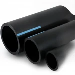 أنابيب HDPE الوطني لشبكات المياه ذات الضغط العالي  ضغط 10 بار قطر خارجي 90 مم سمك 4.3 مم لون اسود