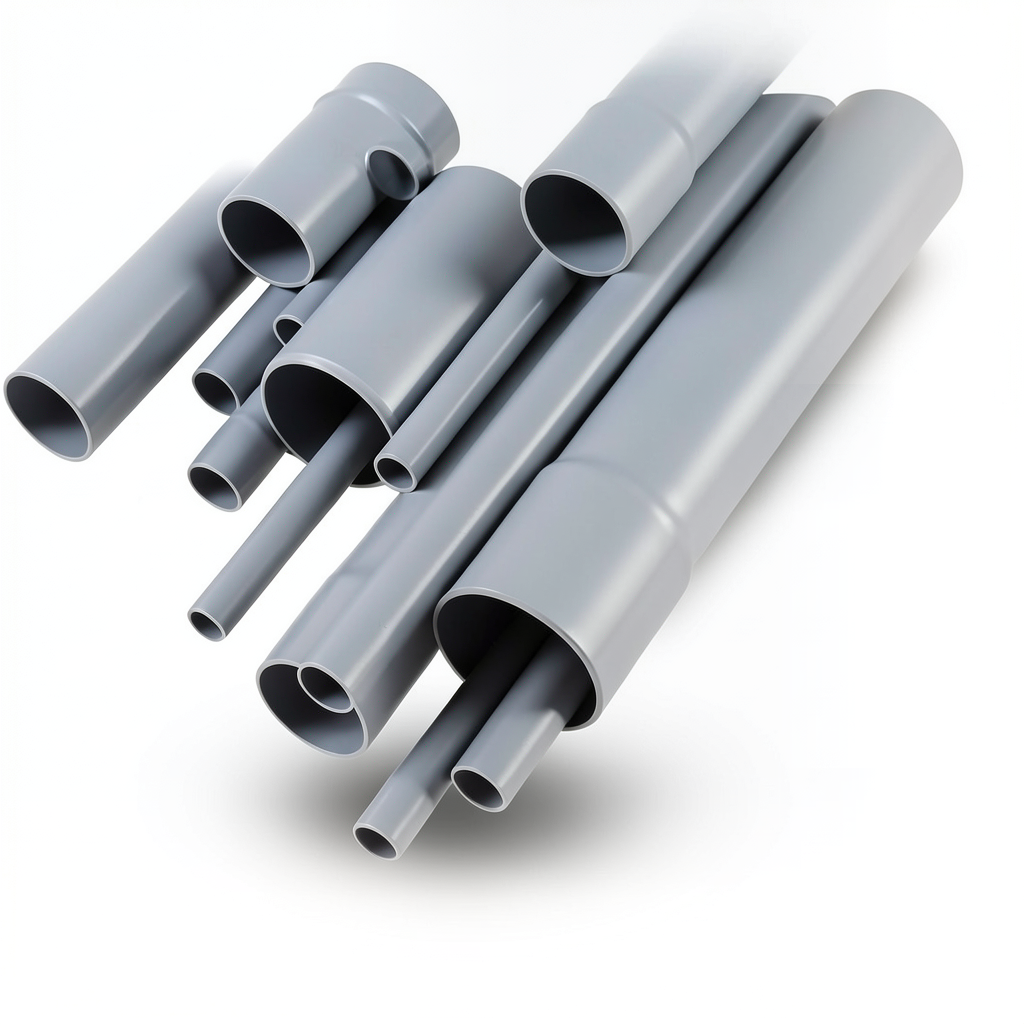 UPVC Pipes Schedule 80 ½ Inch Thickness 3.73 mm Gray