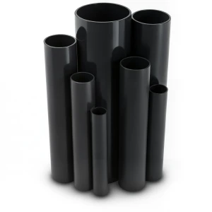 مواسير UPVC ضغط اسمي 6 بار قطر خارجي 500 مم سمك 14.6 مم لون أسود