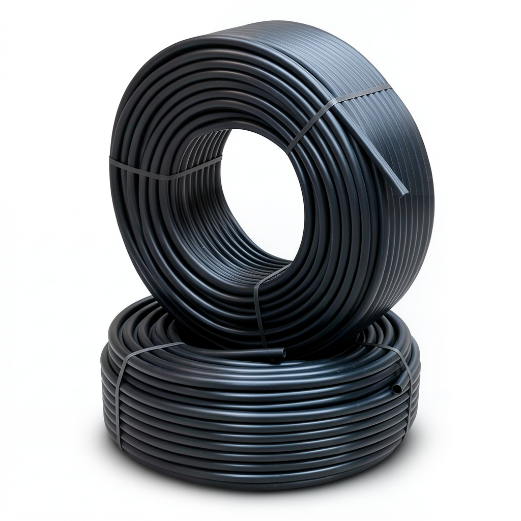 أنابيب HDPE PE 80 ضغط 12.5 بار قطر 40 مم سمك 3.7 مم لون أسود