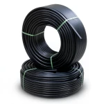 HDPE Pipes PE 80 Pressure 12.5 Bar Outside Diameter 50 mm Thickness 4.6 mm Black