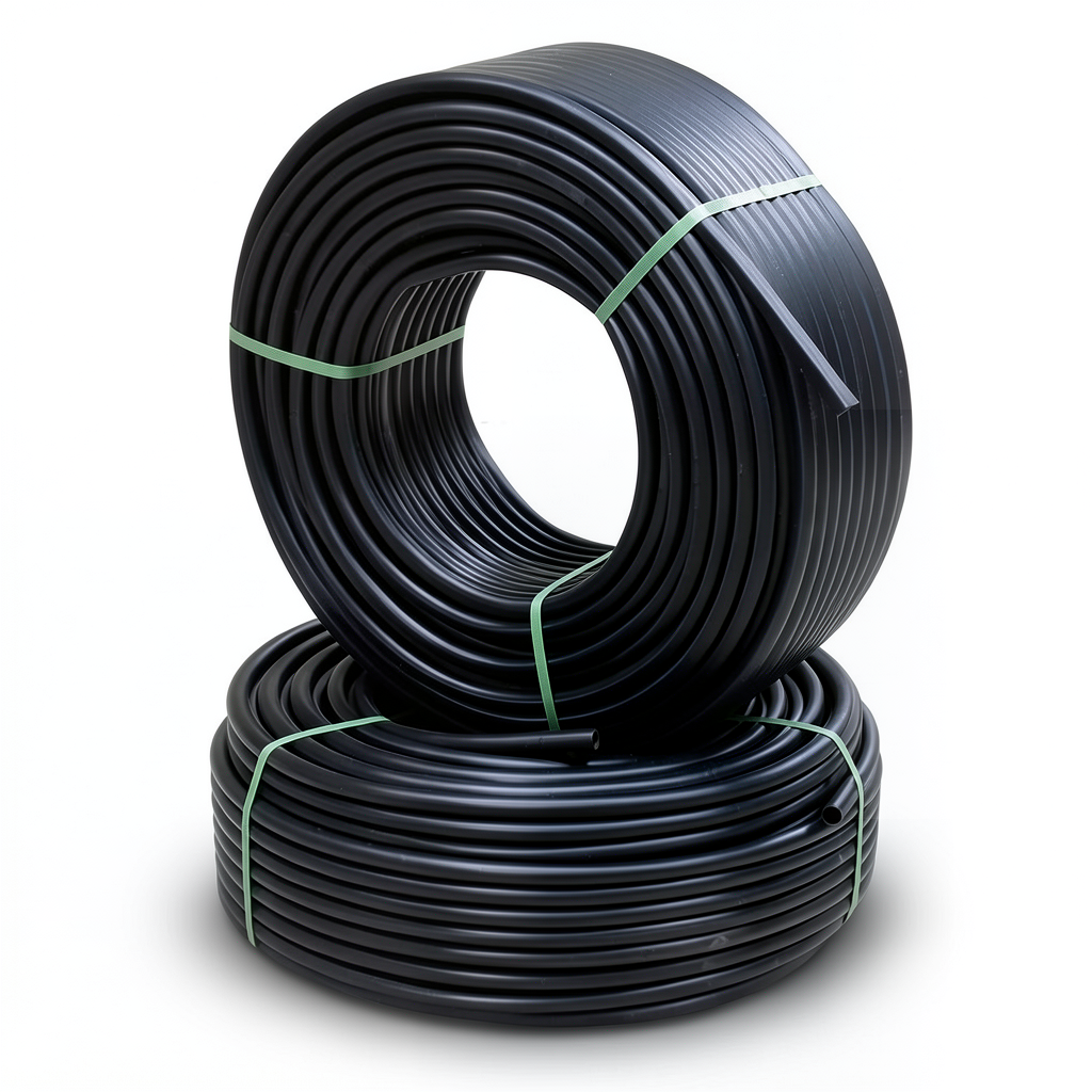 أنابيب HDPE PE 80 ضغط 12.5 بار قطر خارجي 50 مم سمك 4.6 مم لون أسود