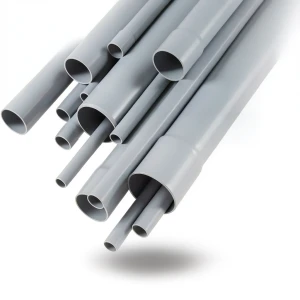 مواسير UPVC جدول 80 مقاس ¼ 1 إنش سمك 4.85 مم لون رمادي