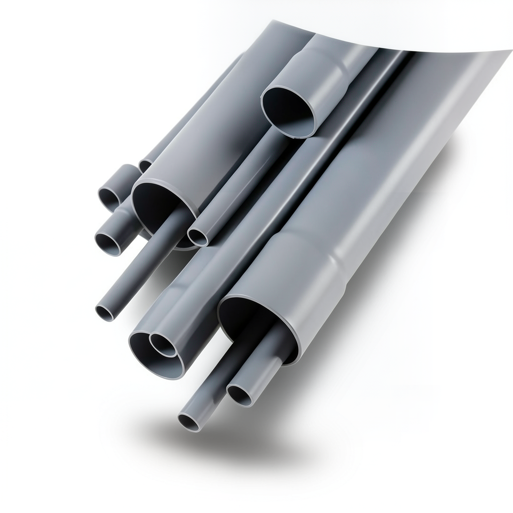 UPVC Pipes Schedule 80 Size 1 ½ Inch Thickness 5.08 mm Gray