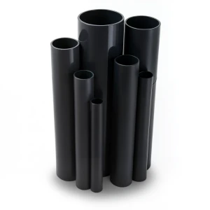 مواسير UPVC ضغط اسمي 10 بار قطر خارجي 500 مم سمك 23.9 مم لون أسود