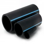 أنابيب HDPE الوطني لشبكات المياه ذات الضغط العالي  ضغط 10 بار قطر خارجي 200 مم سمك 9.6 مم لون اسود