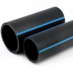 أنابيب HDPE الوطني لشبكات المياه ذات الضغط العالي  ضغط 10 بار قطر خارجي 90 مم سمك 4.3 مم لون اسود