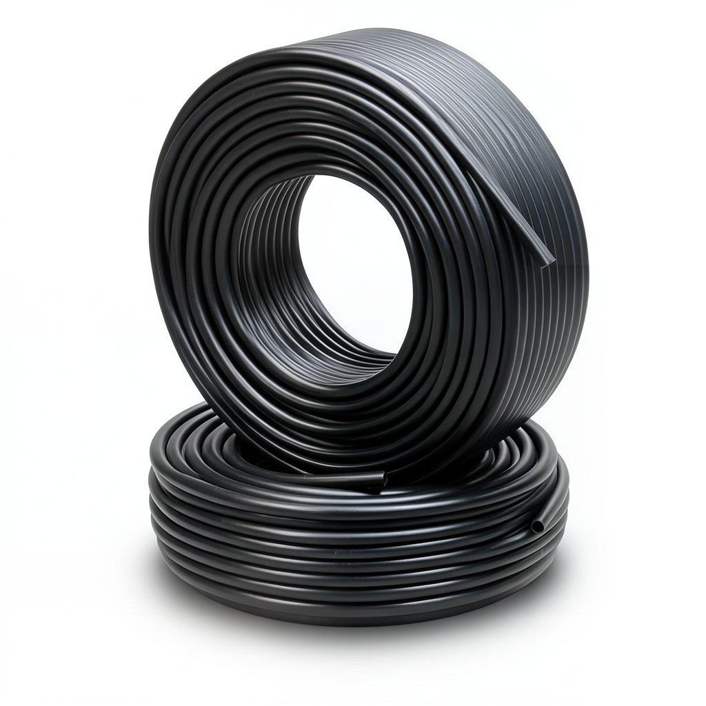 HDPE Pipes PE 80 Pressure 12.5 Bar 20 mm Diameter 1.9 mm Thickness Black