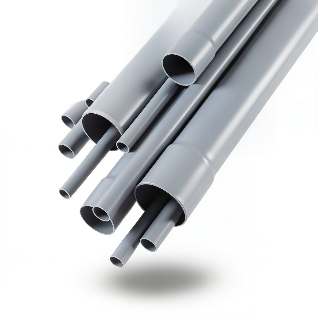 UPVC Pipes Schedule 80 ½ Inch Thickness 3.73 mm Gray